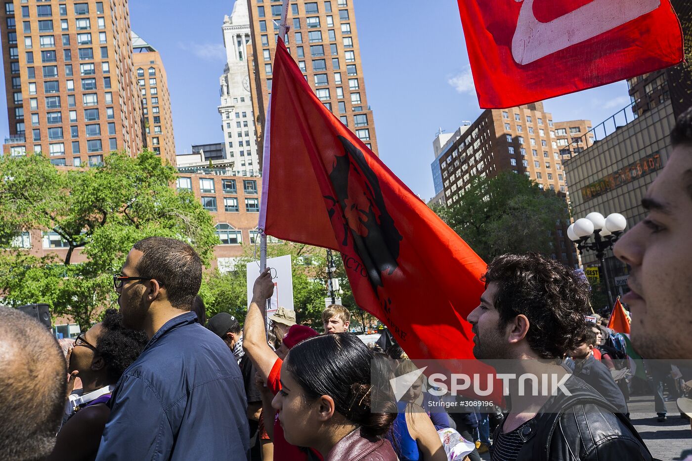 Protest actions in New York