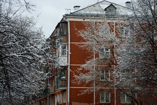 May snow in Novosibirsk