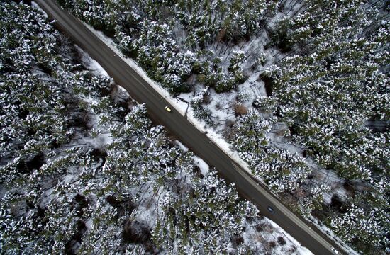 May snow in Novosibirsk