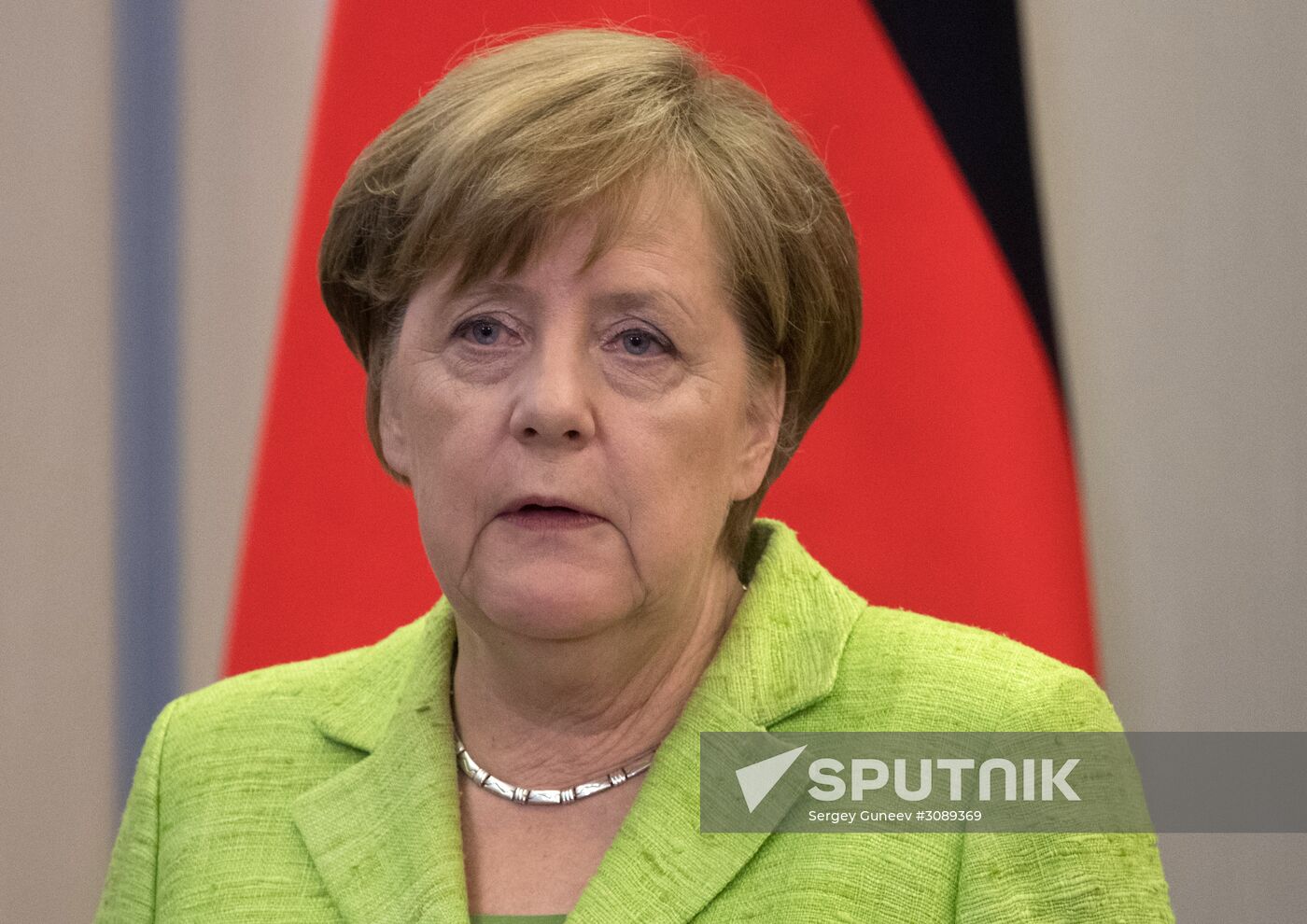 Vladimir Putin holds talks with Angela Merkel