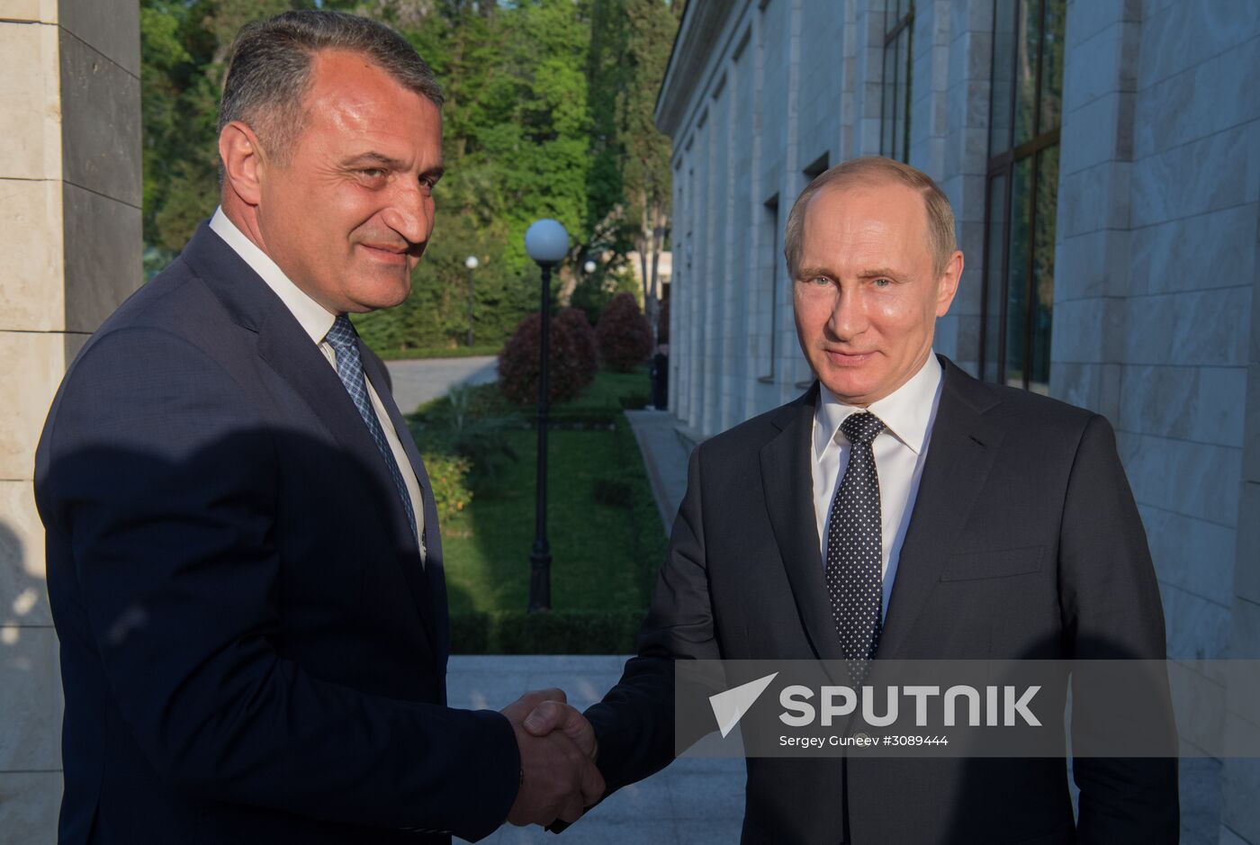 President Putin meets with President of South Ossetia Bibilov