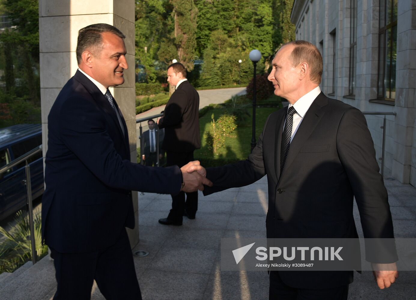President Putin meets with President of South Ossetia Bibilov