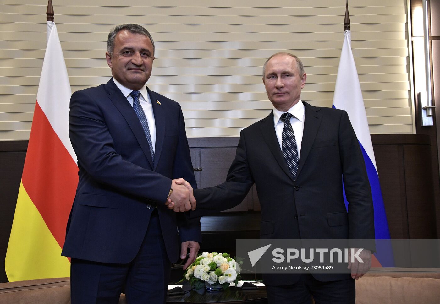 President Putin meets with President of South Ossetia Bibilov