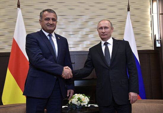 President Putin meets with President of South Ossetia Bibilov