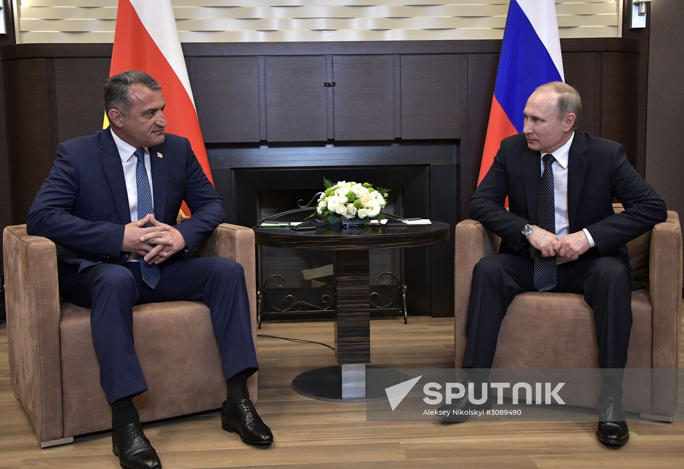 President Putin meets with President of South Ossetia Bibilov