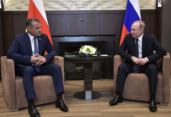 President Putin meets with President of South Ossetia Bibilov
