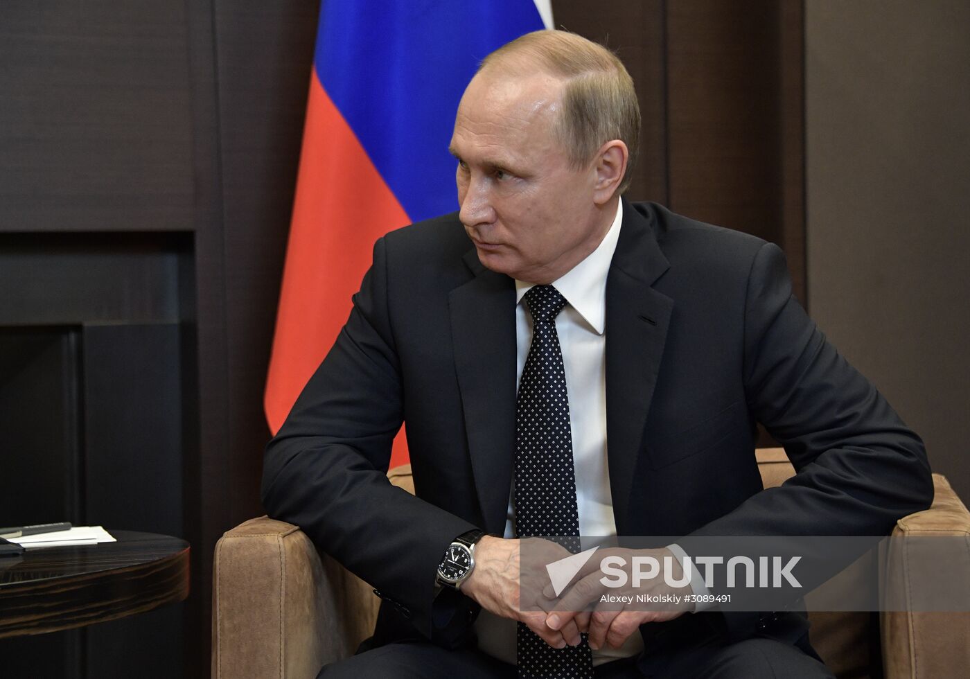 President Putin meets with Presient of South Ossetia Bibilov