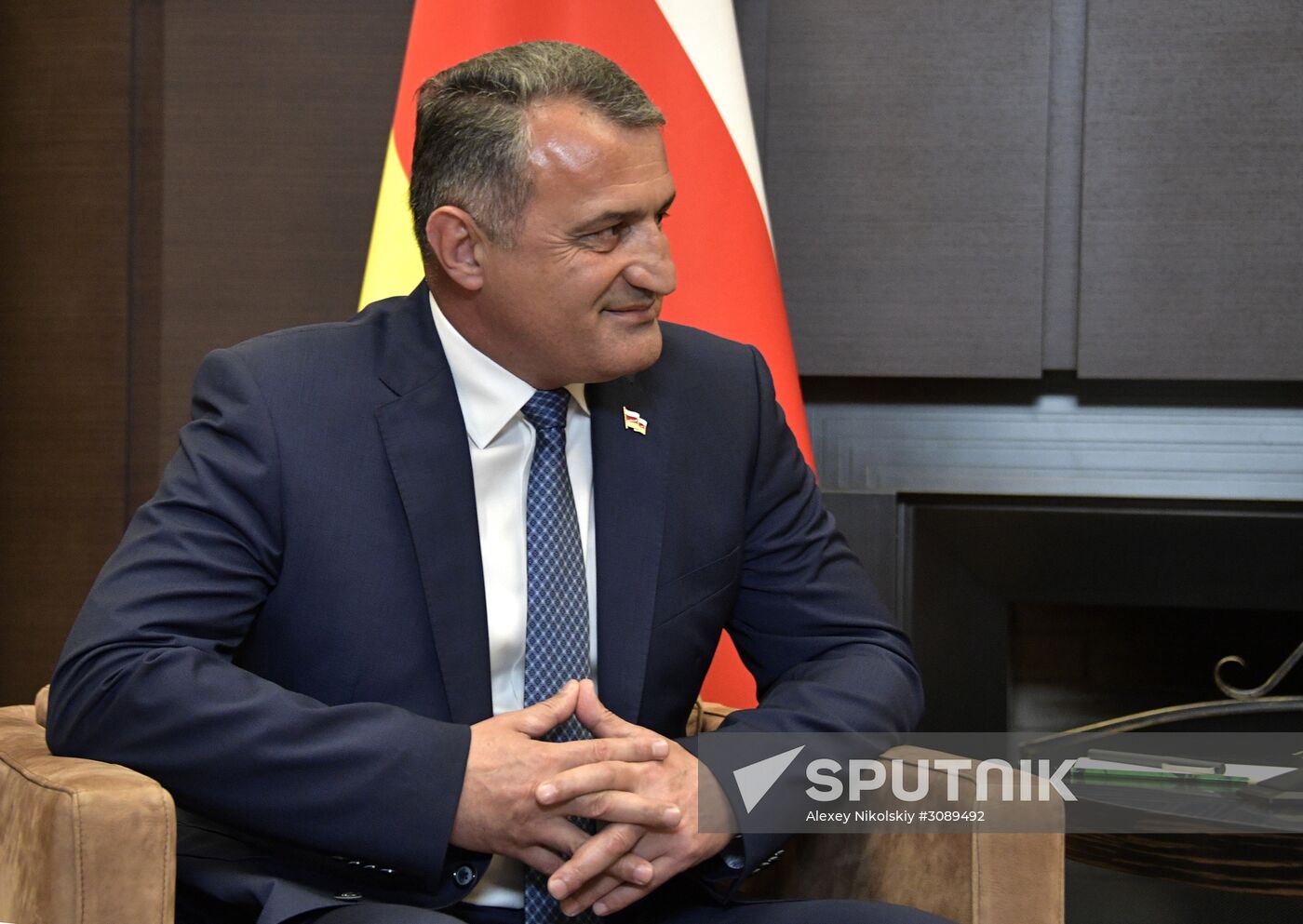 President Putin meets with Presient of South Ossetia Bibilov