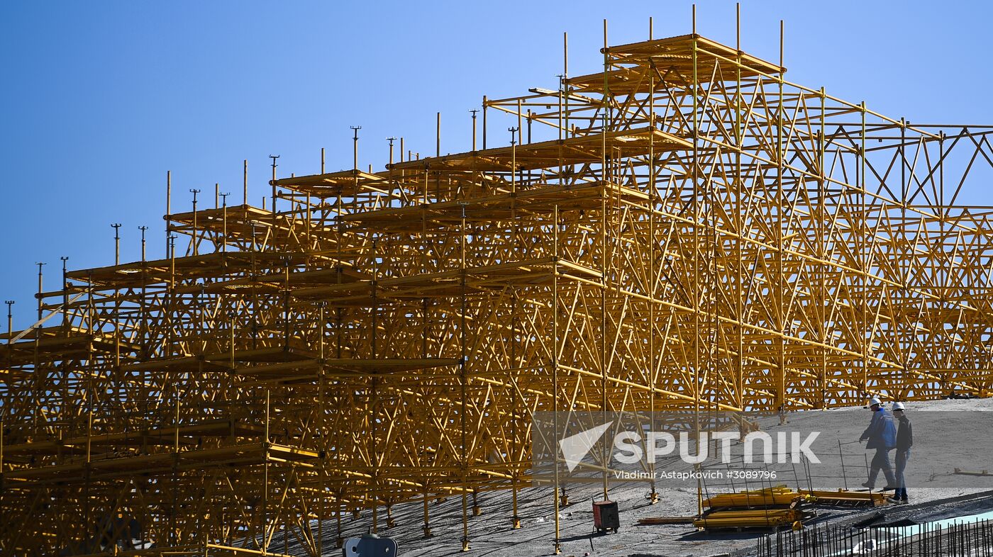 Zaryadye Park under construction