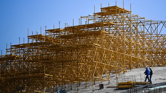 Zaryadye Park under construction