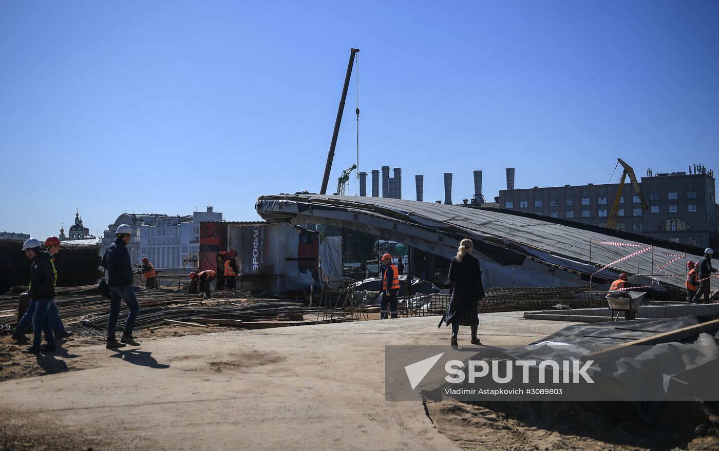 Zaryadye Park under construction