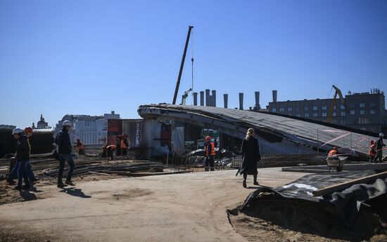 Zaryadye Park under construction