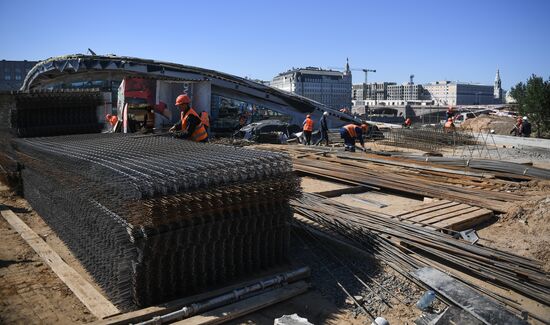 Zaryadye Park under construction