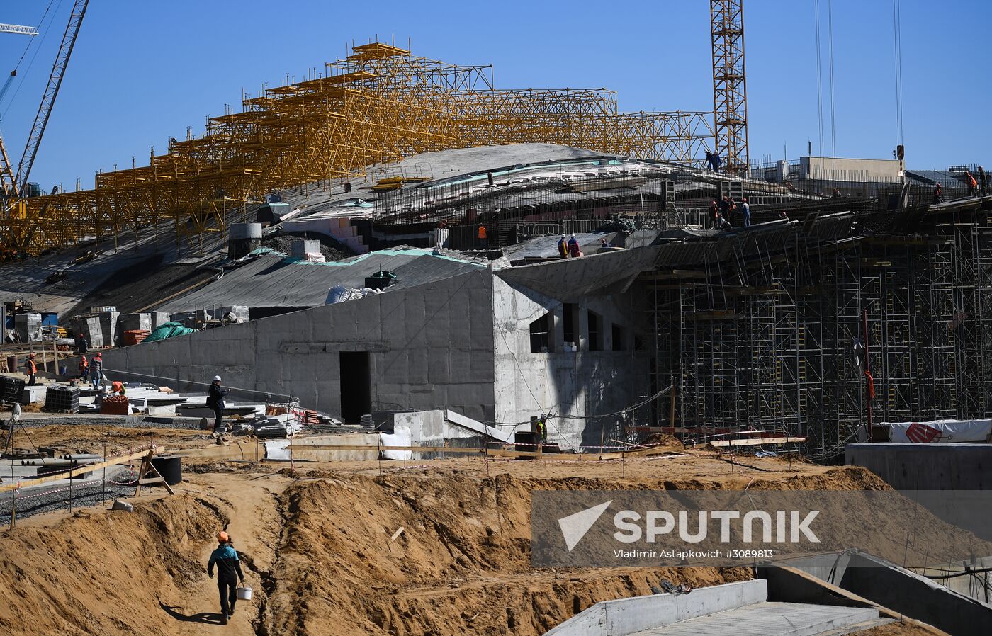 Zaryadye Park under construction