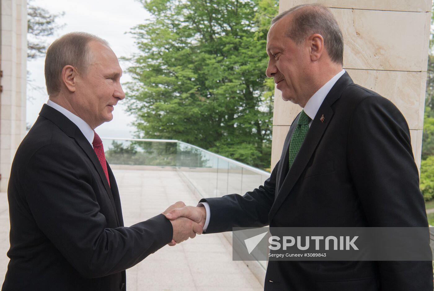 President Vladimir Putin meets with President of Turkey Recep Tayyip Erdogan