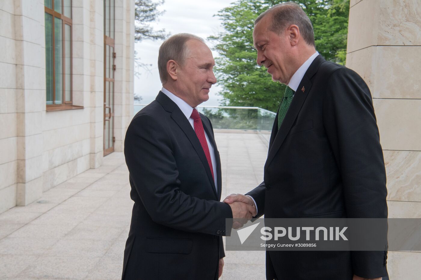 President Vladimir Putin meets with President of Turkey Recep Tayyip Erdogan