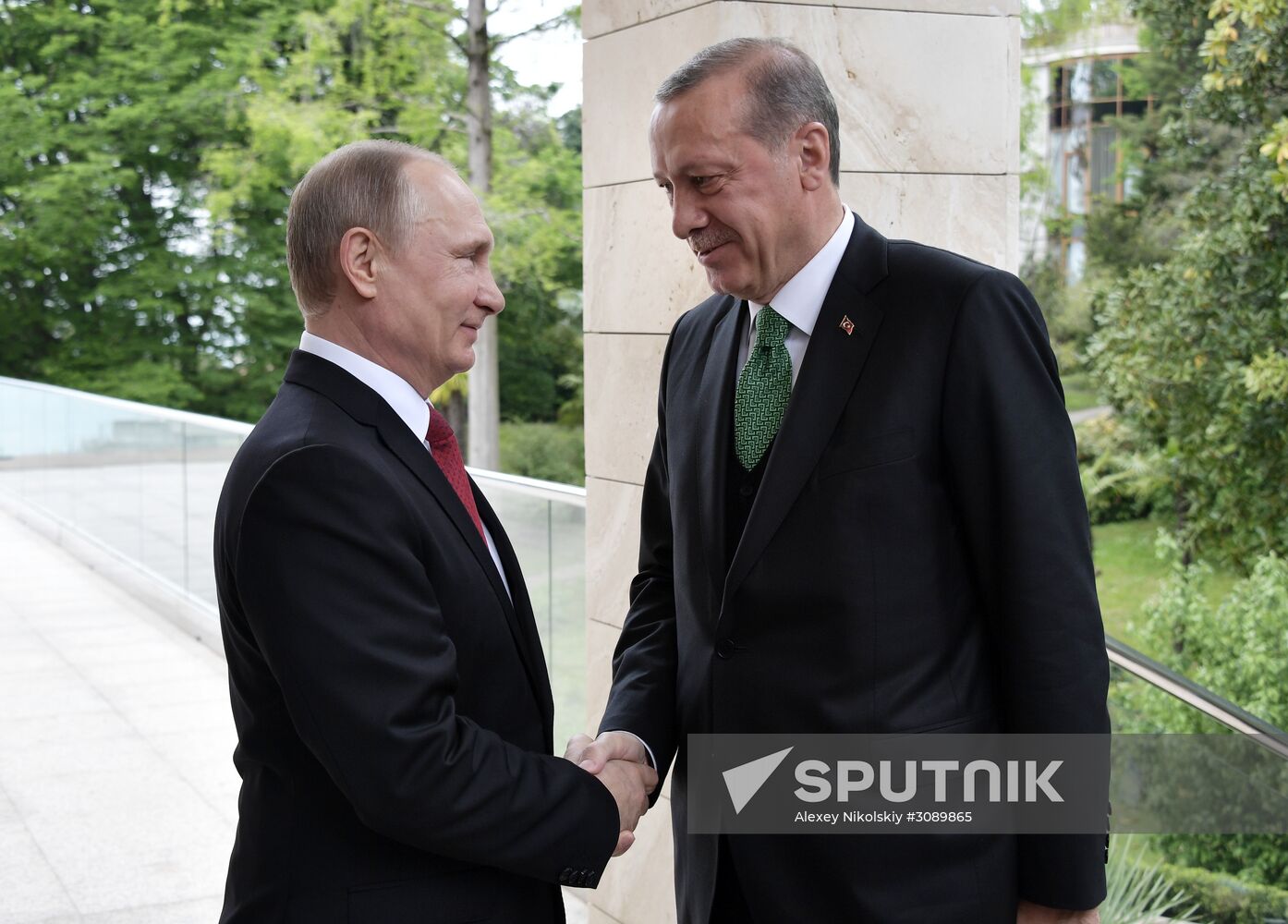 President Vladimir Putin meets with President of Turkey Recep Tayyip Erdogan