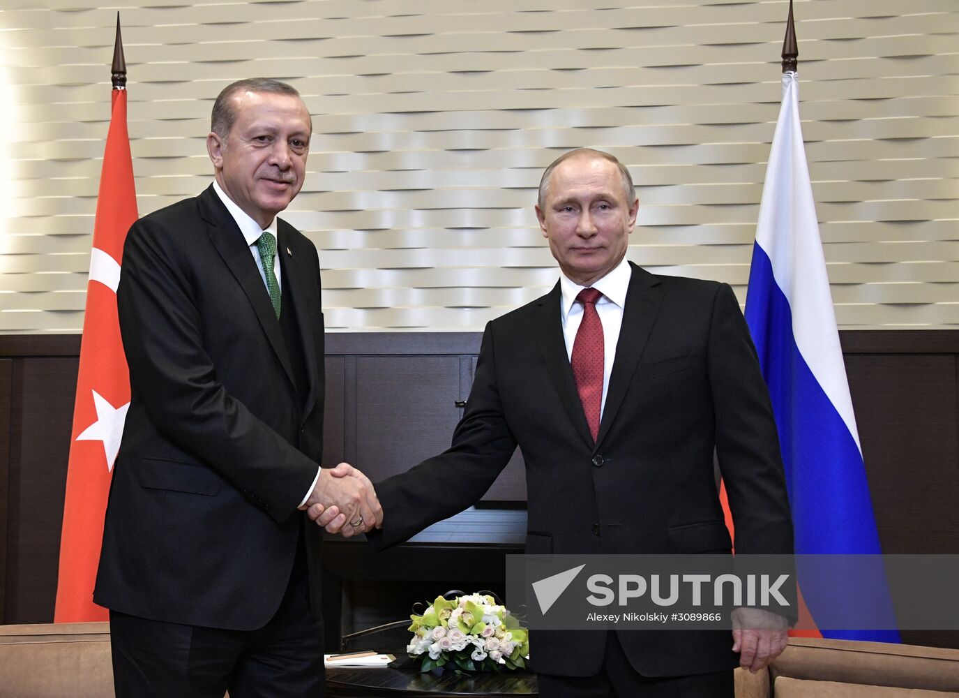 President Vladimir Putin meets with President of Turkey Recep Tayyip Erdogan