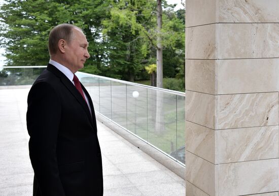 President Vladimir Putin meets with President of Turkey Recep Tayyip Erdogan