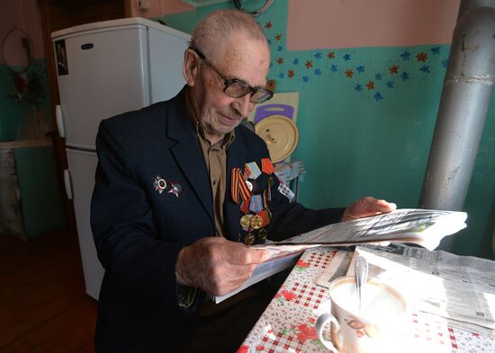 Great Patriotic War veteran Alexander Kalashnikov