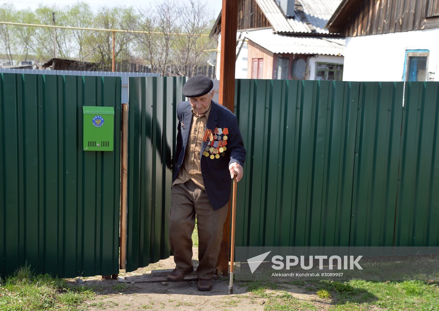 Great Patriotic War veteran Alexander Kalashnikov