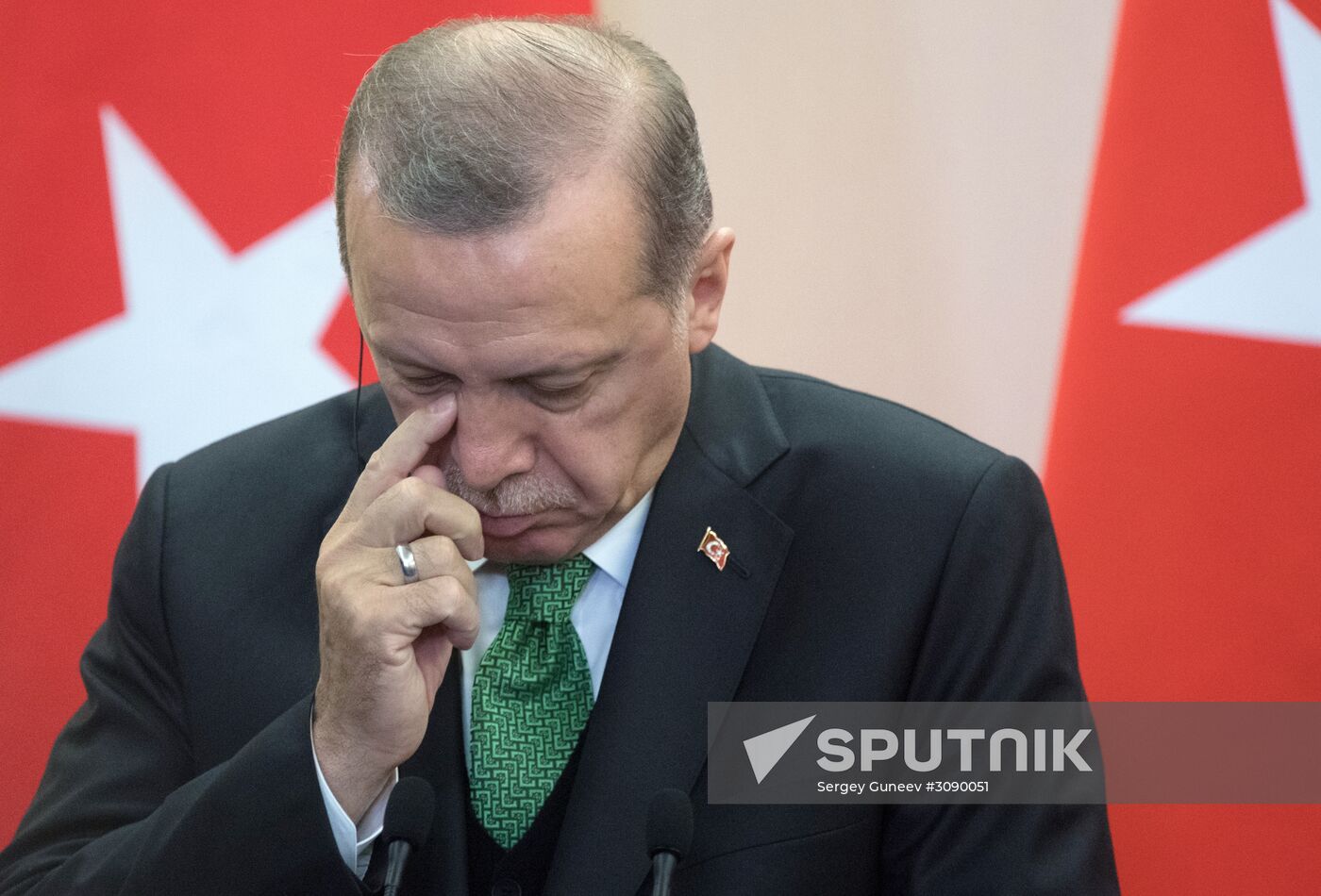 President Vladimir Putin meets with President of Turkey Recep Tayyip Erdogan