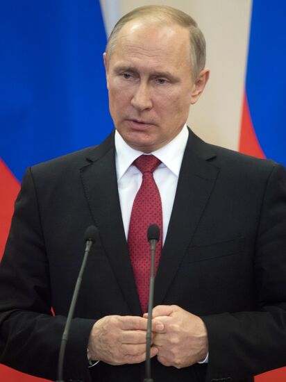 President Vladimir Putin meets with President of Turkey Recep Tayyip Erdogan