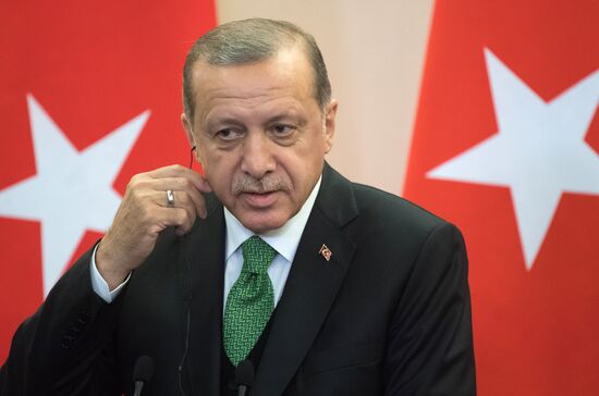 President Vladimir Putin meets with President of Turkey Recep Tayyip Erdogan