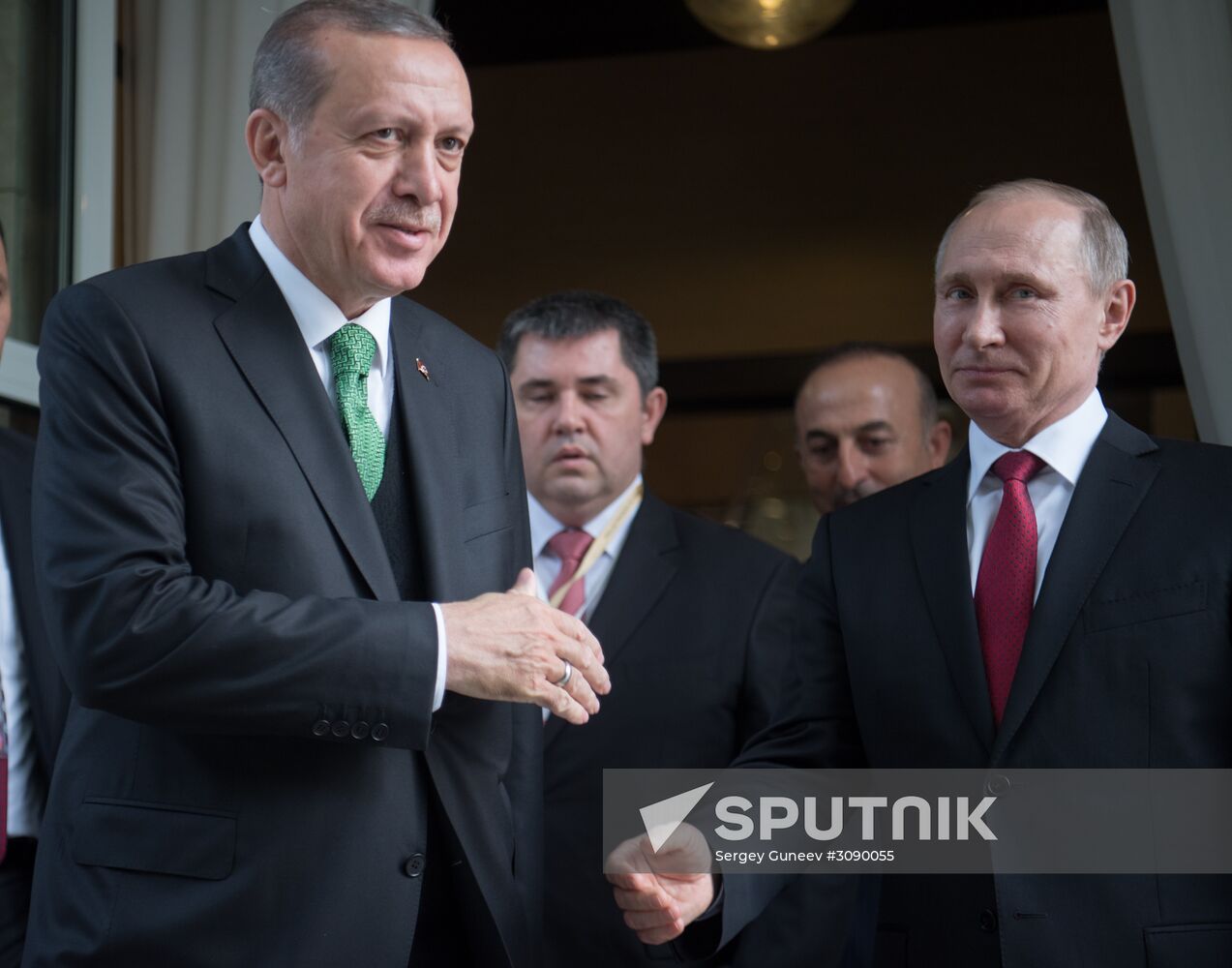 President Vladimir Putin meets with President of Turkey Recep Tayyip Erdogan