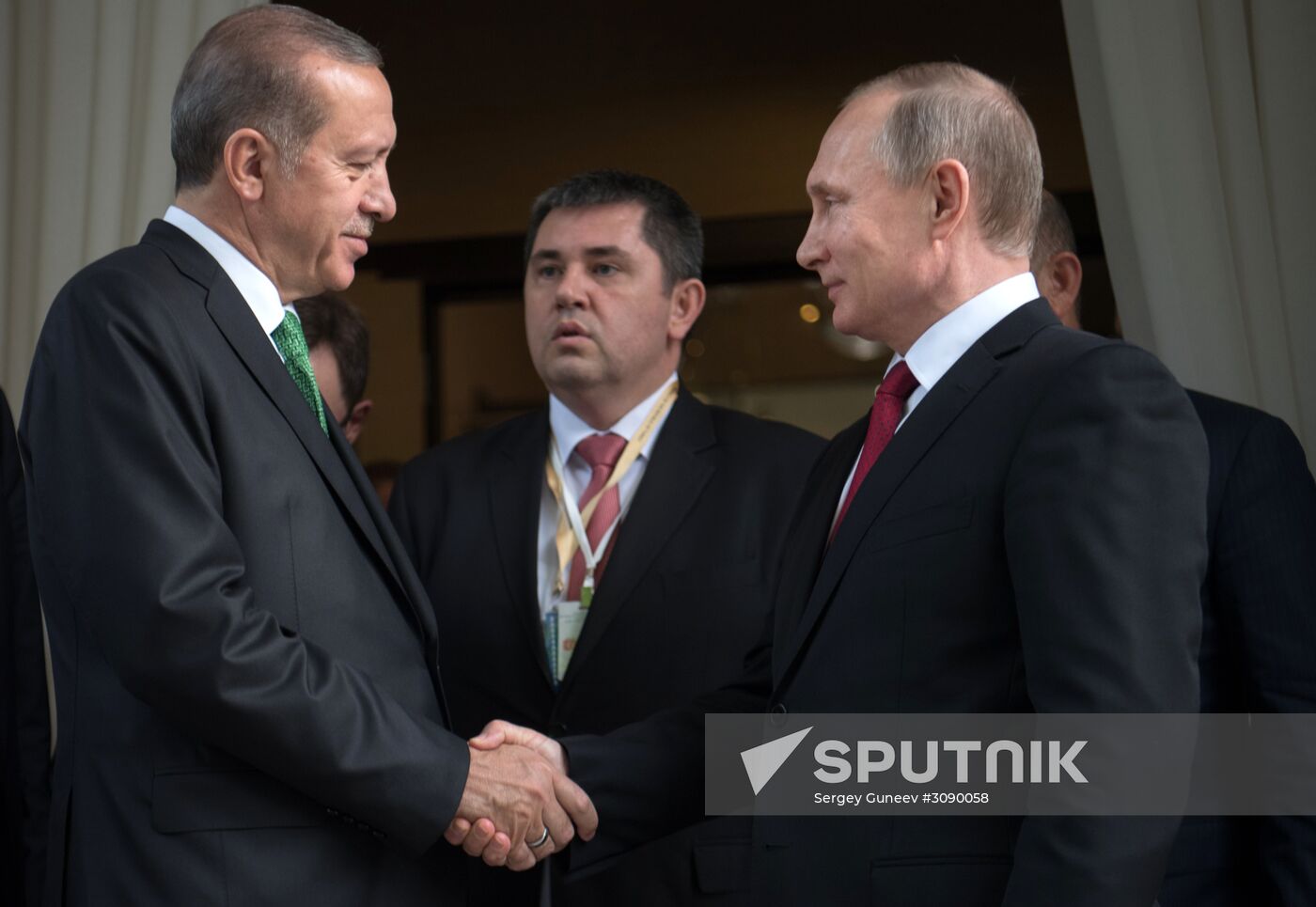 President Vladimir Putin meets with President of Turkey Recep Tayyip Erdogan