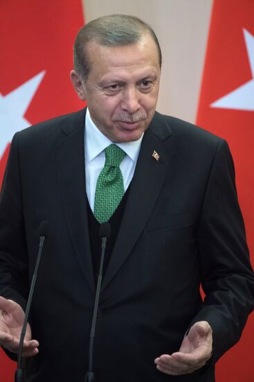 President Vladimir Putin meets with President of Turkey Recep Tayyip Erdogan