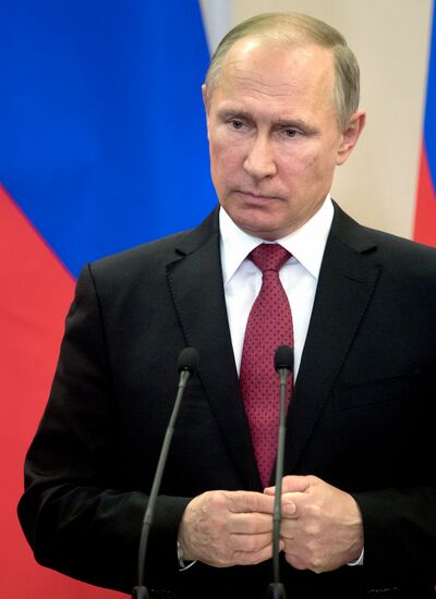 President Vladimir Putin meets with President of Turkey Recep Tayyip Erdogan