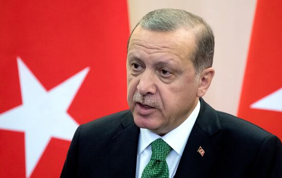 President Vladimir Putin meets with President of Turkey Recep Tayyip Erdogan