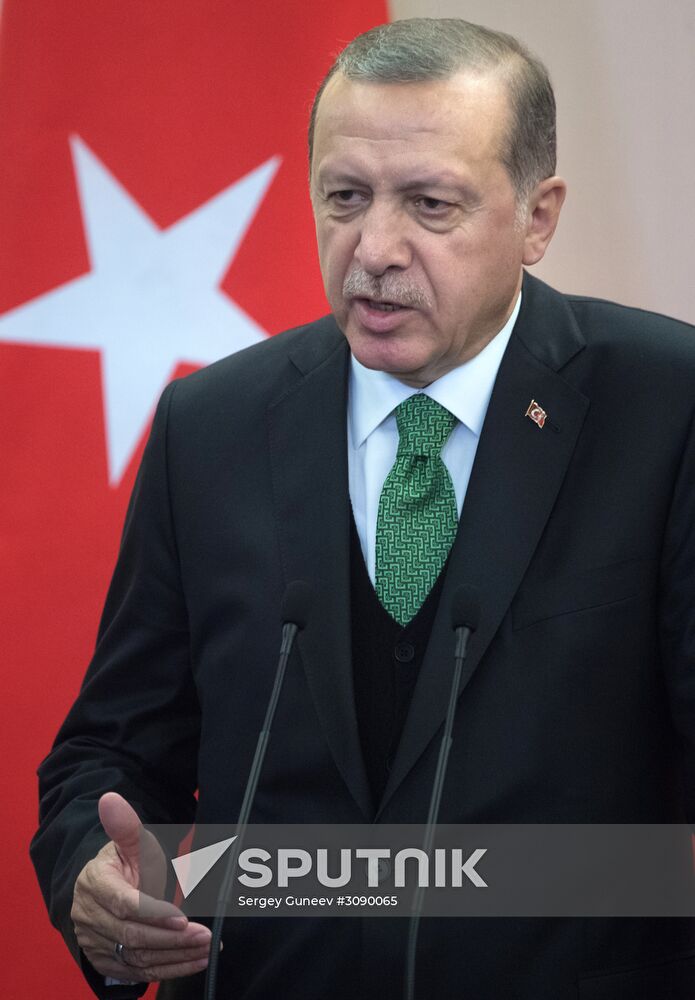 President Vladimir Putin meets with President of Turkey Recep Tayyip Erdogan