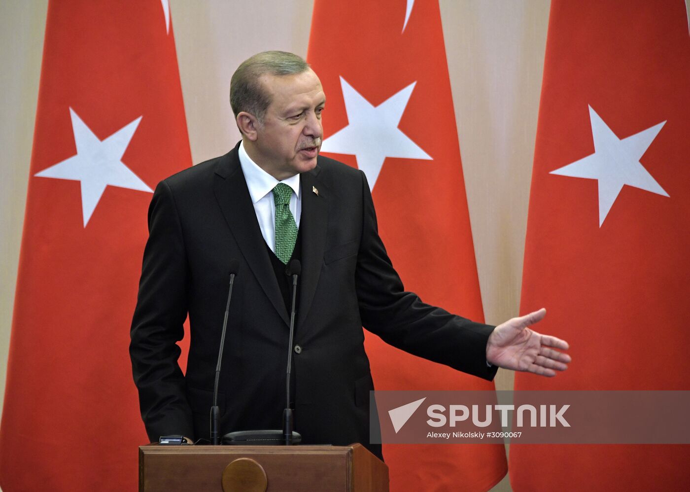 President Vladimir Putin meets with President of Turkey Recep Tayyip Erdogan