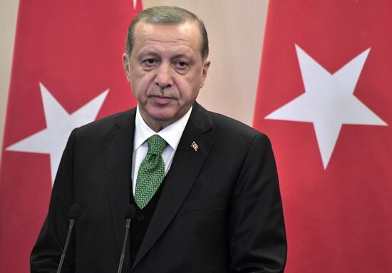 President Vladimir Putin meets with President of Turkey Recep Tayyip Erdogan