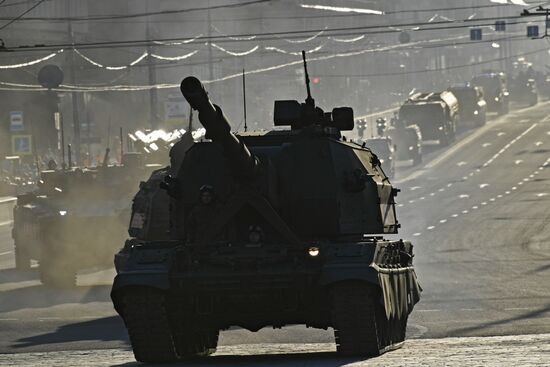 Victory Day parade rehearsal