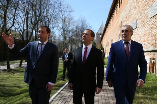 Prime Minister Dmitry Medvedev visits Smolensk