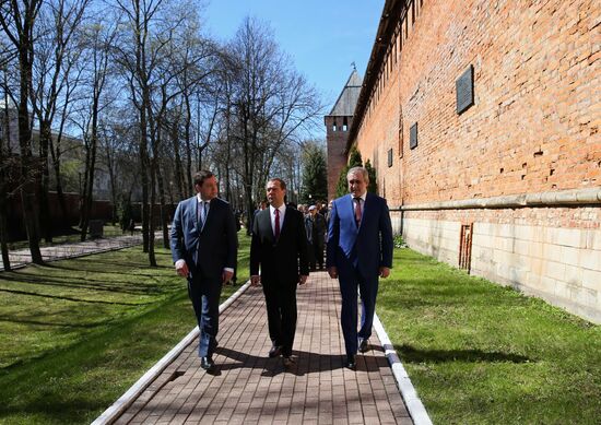Prime Minister Dmitry Medvedev visits Smolensk
