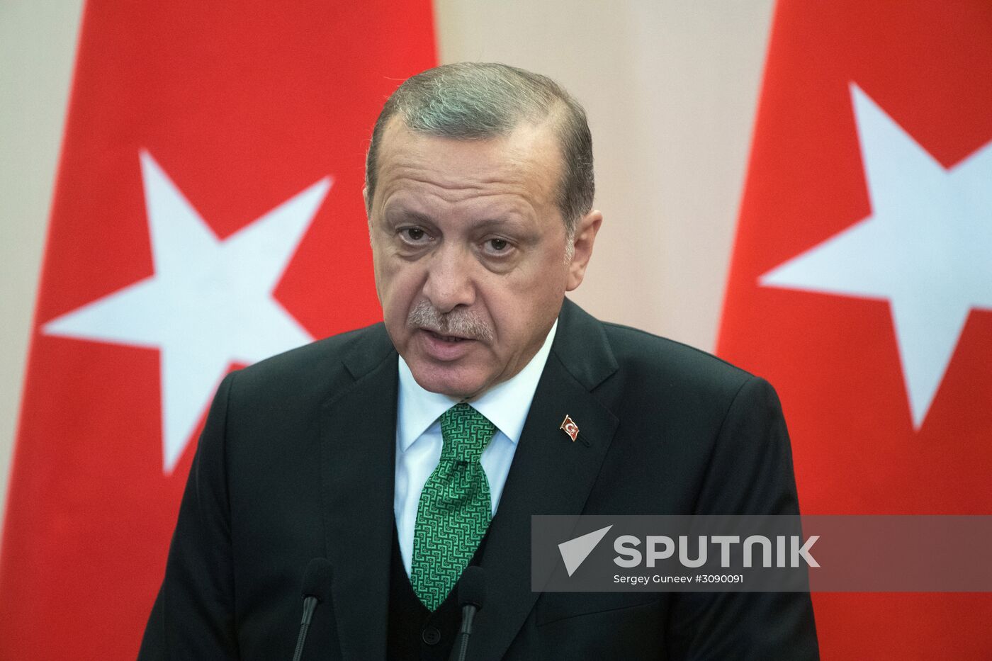 President Vladimir Putin meets with President of Turkey Recep Tayyip Erdogan