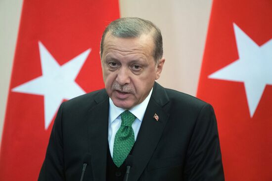 President Vladimir Putin meets with President of Turkey Recep Tayyip Erdogan