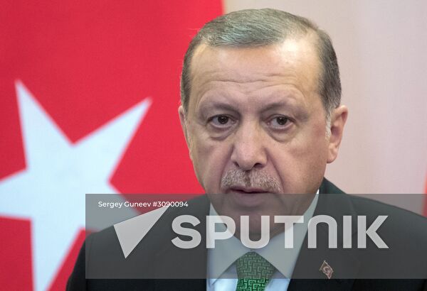 President Vladimir Putin meets with President of Turkey Recep Tayyip Erdogan