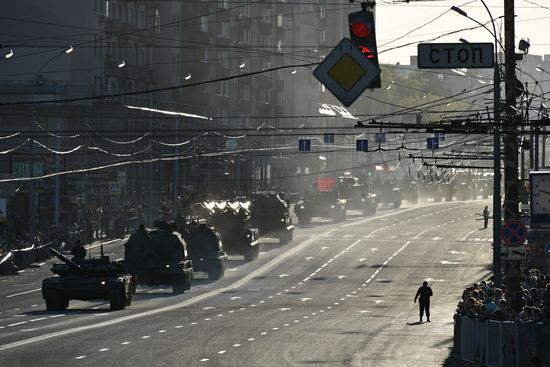 Victory Day parade rehearsal
