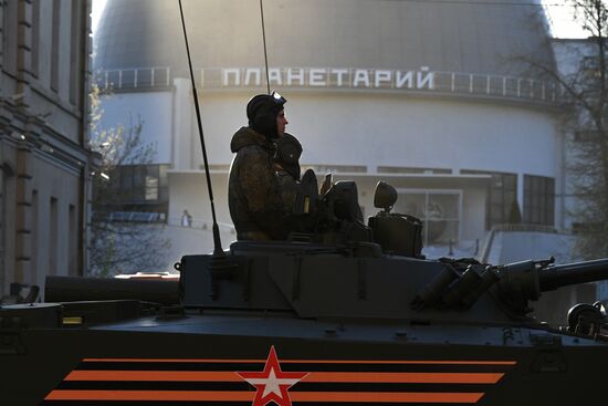 Victory Day parade rehearsal