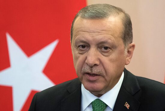 President Vladimir Putin meets with President of Turkey Recep Tayyip Erdogan