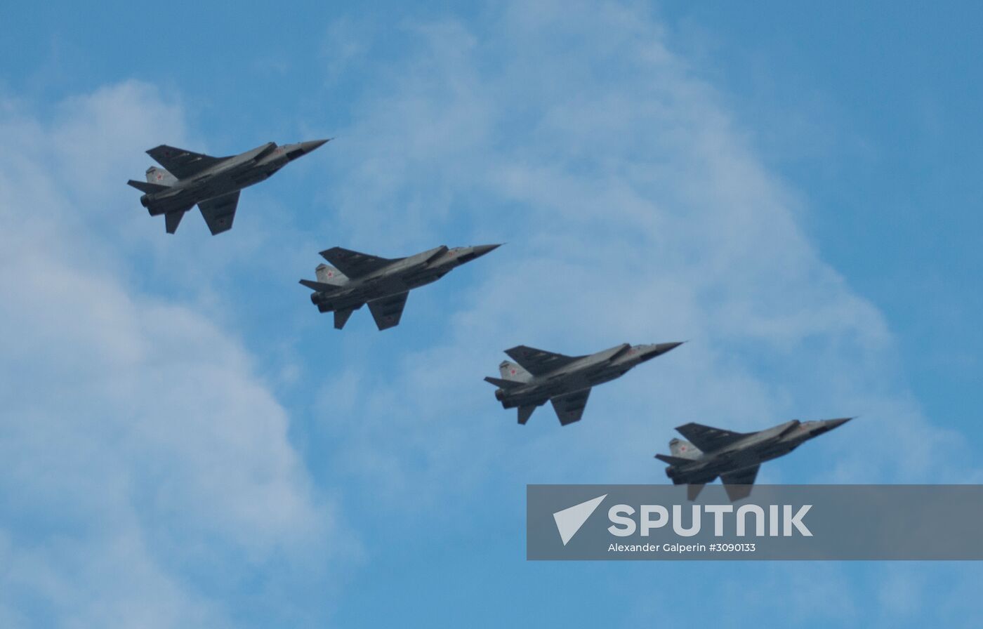 Victory Parade air display rehearsal in St Petersburg