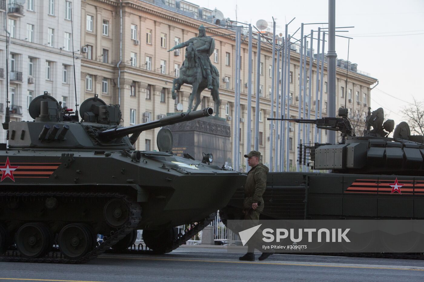 Victory Day parade rehearsal