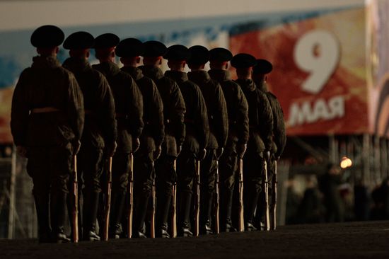 Victory Day parade rehearsal