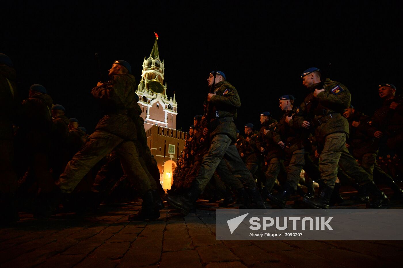 Victory Day parade rehearsal