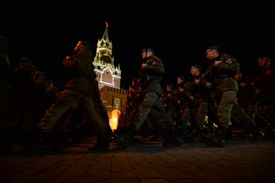 Victory Day parade rehearsal